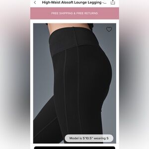 High-Waist Black Women's Leggings